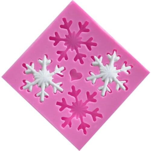 3D Fondant decorations snowflake Lace chocolate Party DIY fondant baking cooking cake decorating tools silicone mold