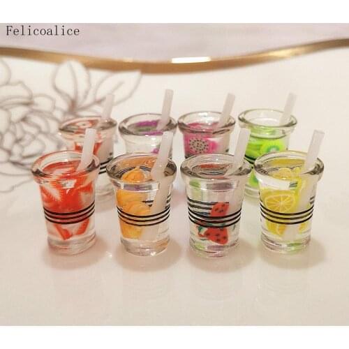 4Pcs/Lot Fruit Drink Slime Additives Charms Supplies Kit DIY Accessories Crafts Filler For Cloud Clear Crunchy Slime Toy