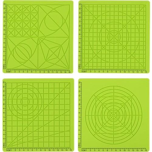 4 type geometry Multi-Shape 3d Pen Silicone Design Mat Basic Template 2 silicone Finger Caps for 3D Pen Drawing abs pla Tools