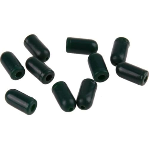 50pcs 100pcs Carp Fishing Protector Beads Rig Knot Swivel Protecting Green Buffer Terminal Tackle for Carp Fishing Pesca