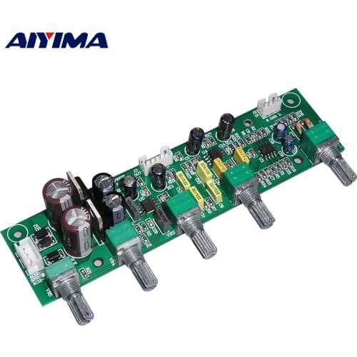 AIYIMA NE5532 Subwoofer Preamplifier Tone Board 2.1 Preamp Treble Bass Ultra low frequency Independent Adjustment Dual AC12V-15V