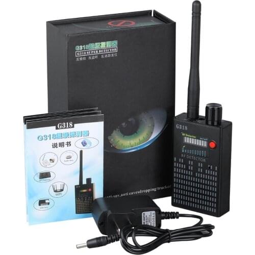 G318 Anti Wireless Camera Detector Gps Rf Mobile Phone Signal Detector Device Tracer Finder 2G 3G 4G Bug Finder Radio Detection