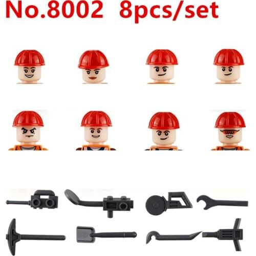 Action Mini Figures DIY Accembling Building Block Figures Bridals Girls Doctor Nurse Engineers Couriers Figures Kids Gift Toys