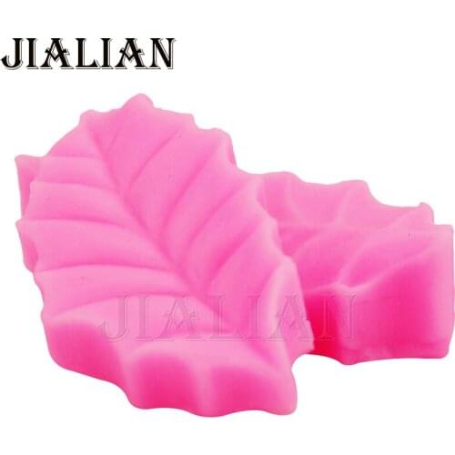 Figure silicone mould Leaves tree Leaf Press Mold Shaped Silicone Molds Cake Decoration Fondant Cake 3D Baking tools T0848