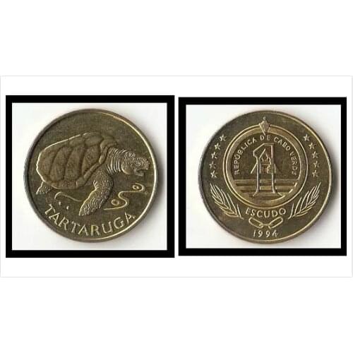 Cape Verde 1 Escudo 1994 Edition Coins Africa Original Coin Collectible Edition Real Rare Commemorative