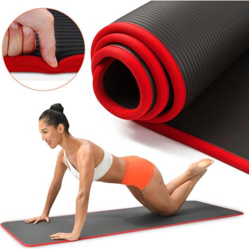 10mm Yoga Mat Extra Thick 1830*610mm NRB Non-slip Pillow Mat For Men Women Fitness Tasteless Gym Exercise Pads Pilates Yoga Mat