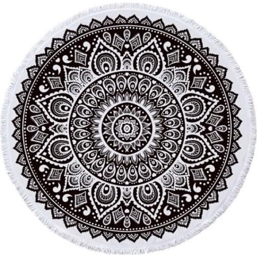 Round Beach Towel MICROFIBER SHOWER BATH TOWELS Orange Lemon Printed Circle Summer Bath Towels For Adults Shawl Mat 150CM