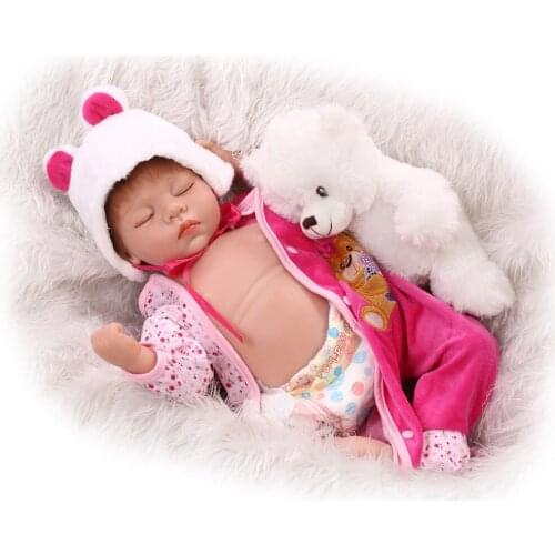 Baby doll toys 22inch soft silicone vinyl limbs belly bebe reborn dolls for children gift newborn babies alive bonecas