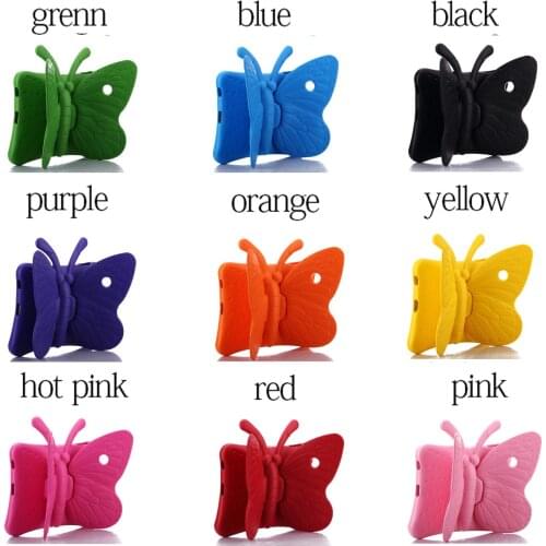 Butterfly Kids Cover Holder for ipad 2 3 4 Air /Air 2 / ipad 9.7pro 9.7 para shell for ipad 2017 2018 Coque Stand EVA Case