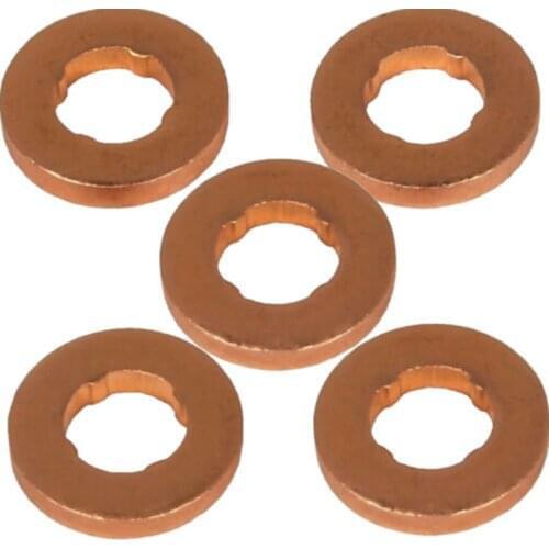 Injector Nozzle Copper Washer Seals O-Ring For Peugeot For Citroen 1.6 HDI 198173