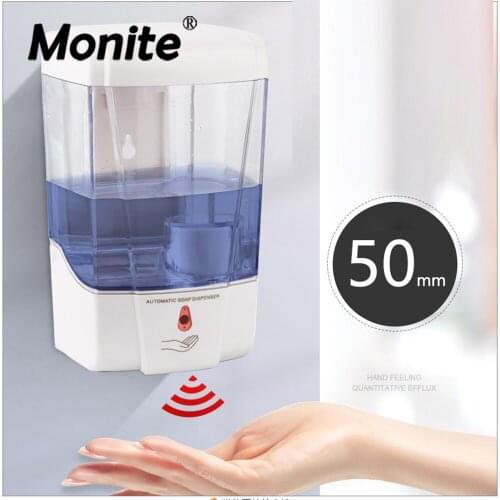 Monite Automatic Sensor Soap Dispenser ABS Plastici Free Touch Sanitizer Dispenser for Kitchen/Bathroom Liquid Soap Dispenser