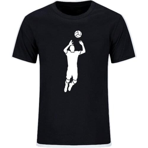 Summer Fashion Volleyballs Design T-shirt Mens Brand Printed Casual Cotton Raglan Sleeve O-neck Tshirt EU Size