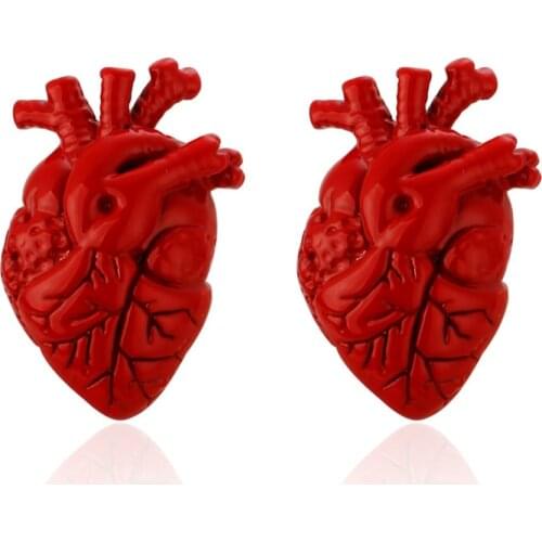 HYX Jewelry Heart Copper Metal Brand Cuff-Buttons French Shirt High-quality Cufflinks For Mens Fashion Cuff Links