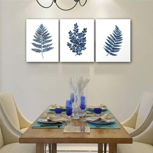 Small Fresh Green Plant Canvas Painting HD Spray Green Plant Flower Poster Living Room Study Bedroom Wall Decoration Pictures