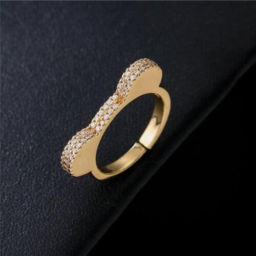 Fashion Colourful Cubic Zircon Animal Shape Open Ring For Women Girl Hot Sale Female Party Jewelry Birthday Gift