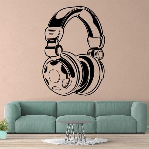 Personalized Earphone Self Adhesive Vinyl Waterproof Wall Art Decal For Childrens Room Vinyl Art Decal Decal Stickers