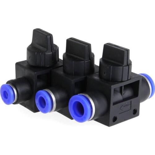 Home Improvement Pneumatic Air 2 Way Quick Fittings Push Connector Tube Hose Plastic 4mm 6mm 8mm Pneumatic Parts