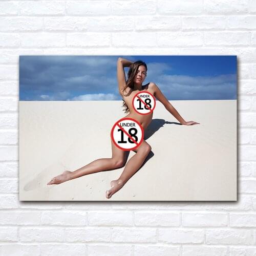 Sexy Beauty on the Beach Modern Pop Art Canvas Painting Wall Pictures for Living Room Home Decor Poster No Frame