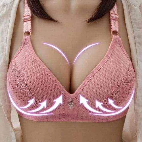 Sexy Lace Bras For Women Fashion Spring Push Up Bra Breathing Soft WireFree Seamless Bra Small Chest Underwear Hot Deal Lingerie