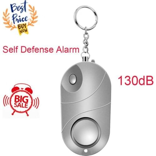 3 colors Self Defense Alarm 130dB Girl Women Security Protection Alert Personal Safety Scream Loud Keychain Emergency Alarm