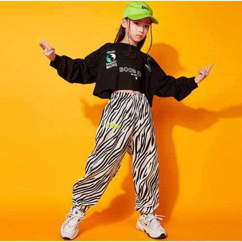 Fashion Hiphop Sport Set for Teenagers Fashion Kids Boys Streetwear Girls Loose Sweatshirts + Leopard Pants Clothing Set 2-18Yrs