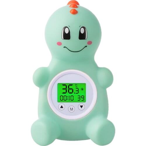 Bath Thermometer Tri-color Room Fahrenheit and Celsius Lovely Bathtub Safety Temperature Dinosaurs Shape Bath Toy