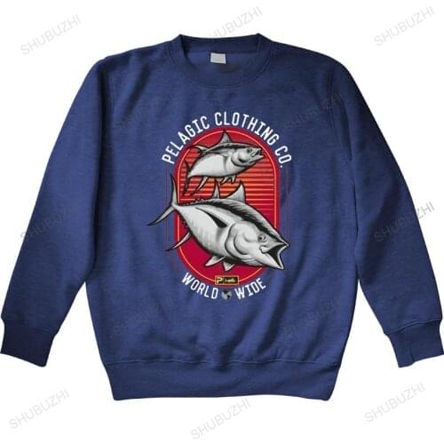 Autumn winter hoodies Men Pelagic Tuna Strike Fishing warm hoodies White Nwot Man crew neck hoodie