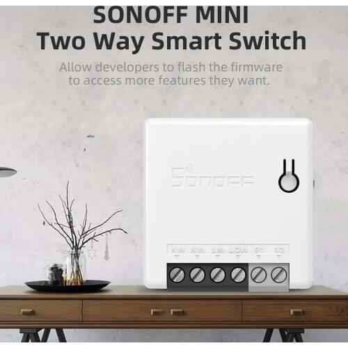 ITEAD SONOFF MINI DIY Smart Switch Two Way WIFI/LAN/APP/Voice Remote Control Light Switch Work for Alexa Google Home
