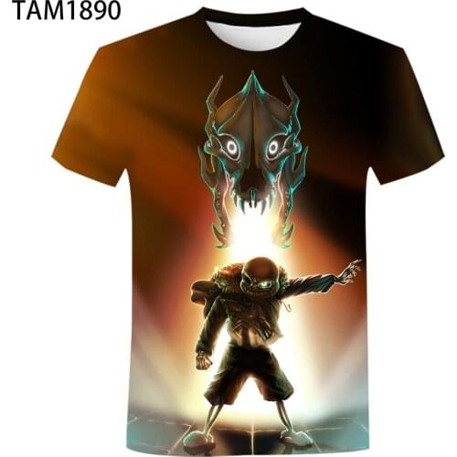 Understale Mens and Womens T-Shirt Summer New Game Anime 3D Printing Original Street Cool Short Sleeve Childrens Fashion Spor
