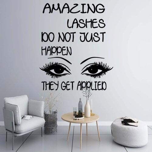 Fun beauty salon Decal Removable Vinyl Mural Poster For Kitchen Restaurant Pvc Wall Decals