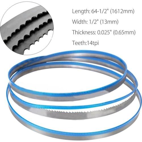 1pcs 64-1/2'' x 1/2'' x 14tpi M42 Bi-metal Band Saw Blades Tool for Cutting Metal Tool accessories