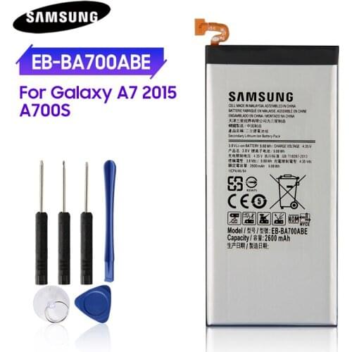 100% Genuine Replacement Battery EB-BA700ABE For Sasmung Galaxy A7 A700 A700FD A700S A700L 2600mAh Phone Battery