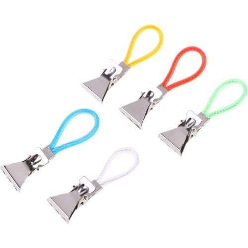 5pcs Tea Towel Clips Pegs Hanger Clothes Hanging on Hook Loops Organizer Kitchen Tea Towel Clips