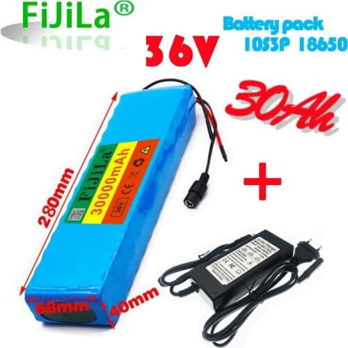 10S3P 36V 30ah Battery ebike battery pack 18650 Li-Ion Battery 500W High Power and Capacity 42V Motorcycle Scooter with charger