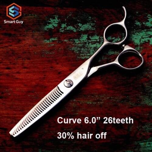 Free shipping 6.0" inch 26Teeth 30% hair off professional Japan 440c hair texturizing scissors, hot hair thinner, S2-626B1