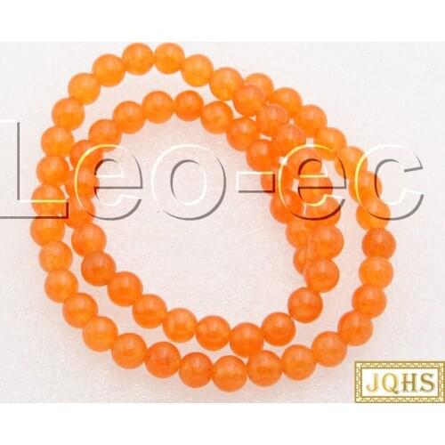 Natural 6mm yellow Jades Stone Loose Beads for Jewelry Making Strand 15" v1420