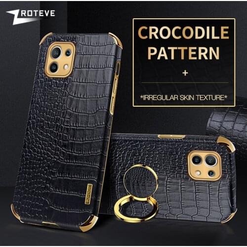 Mi11 Case Zroteve For Xiaomi Mi 11 Lite Mi10 Mi10T Pro Case Crocodile Pattern Xiomi Cover For Xiaomi Mi 10 Ultra 11i Mi 10T Lite