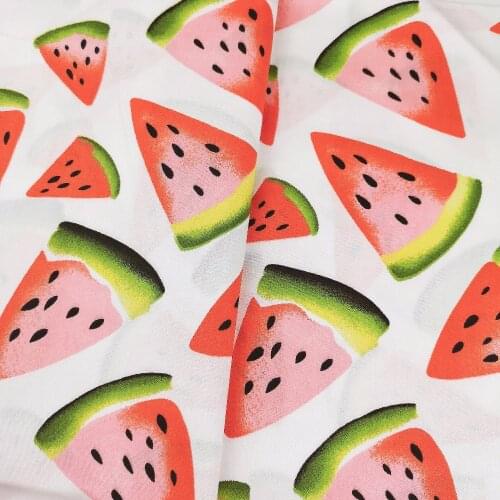 Watermelon Diy Pacthwork Quilting Telas to Crib Bumper Sewing Cloth Dress Pillow Cover Handmade Metra an Tissue Cotton Fabric