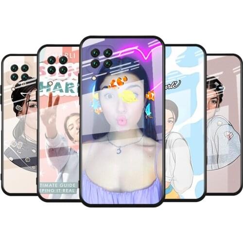 Tempered Glass Cover Charli Damelio For Huawei Y6 Y7 Y9 Y5P Y6P Y8S Y8P Y9A P Smart Z 2019 2020 2021 Phone Case
