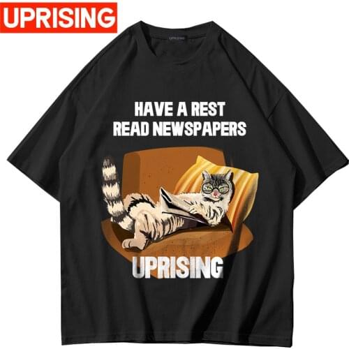 Hip Hop Cartoon Girl Cat Japanese Kanji Print T Shirt Streetwear Harajuku T-Shirt 2021 Men Summer Short Sleeve Tshirt Tops Tees