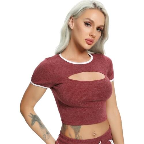 Hot Fitness Womens T-shirts Workout Sports Shirts Vital Seamless Yoga Tops Solid Short Sleeve Crop Top Gym Running Sportswear