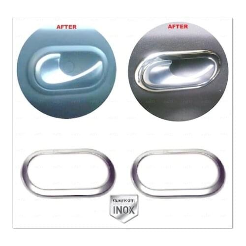 For Renault Megane 2 CC chrome interior door handle frame 2 door 2002-2010 Stainless Steel Chromium Styling Accessories Modified