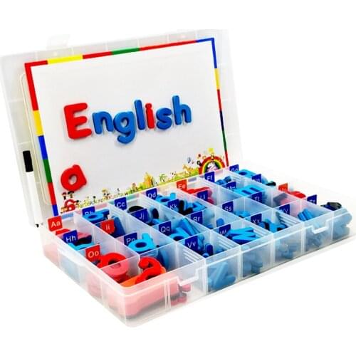 Montessori Toys Alphabet English Learning Magnetic Letters Numbers Spelling Game Educational Early Education Toys For Kids