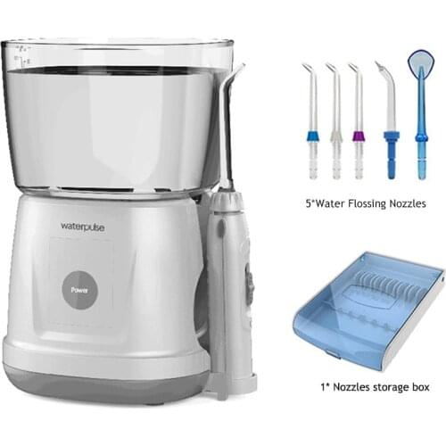 20-160PSI stepless voltage regulation Clean massage, 1000ml Oral Irrigator + 5 tips + storage box + 2 nasal nozzles