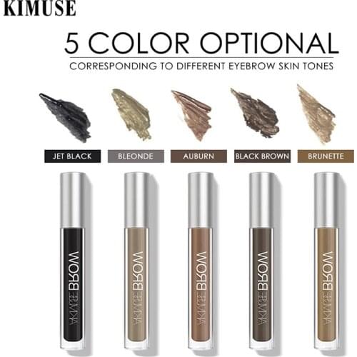 AIKIMUSE Eyebrow Cream Enhancers Long-lasting Waterproof Air-cushion Dye Eye Brows Gel Brown Tinted Liquid Eyebrows Tint Makeup