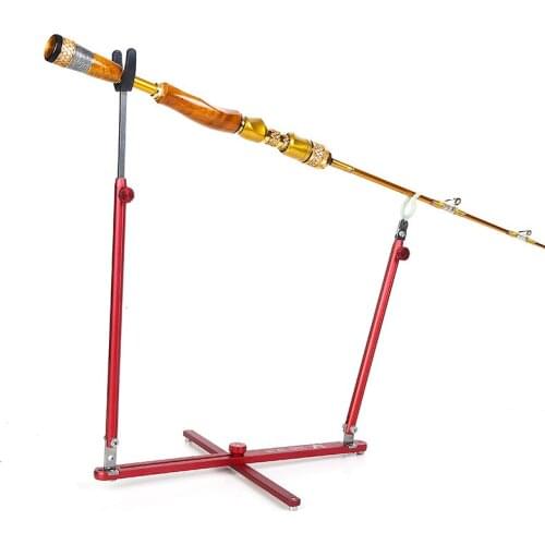 Oubester Raft Fishing Floor Bracket Fishing Rod Bracket Pole Holder Bamboo Plate Portable Raft Fishing Equipment Stake Shelf