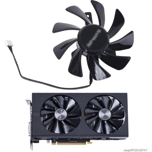 Free Shipping T129215SU RX 570 470D GPU Cooler Video Card Fan for Sapphire Radeon ITX Graphics Cooling System ju7 21 Wholesales