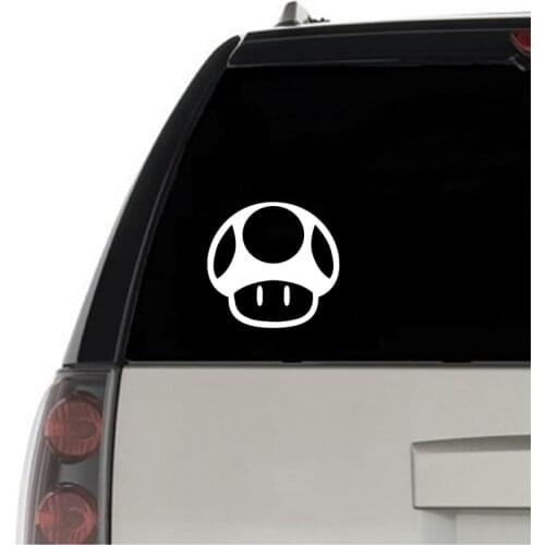 Mari Bros 1up Mushroom Vinyl Sticker Car Window Decor , Game Laptop Decal for Apple MacBook Air / Pro Decoration