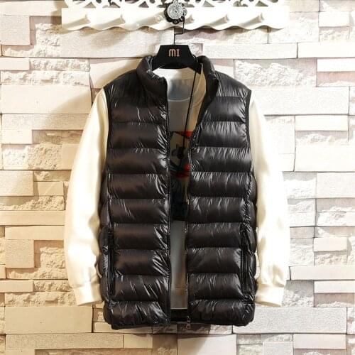 Fashion Casual Coats Jackets Mens Vest Jacket for Men Winter Sleeveless Jackets Cotton-Padded Waistcoat Plus Size