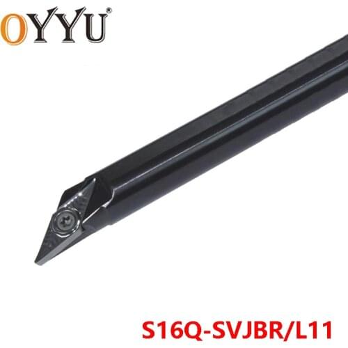OYYU S16Q-SVJBR11 S16Q-SVJBL11 SVJBR SVJBL Internal Turning Tool Holder CNC Carbide Inserts Shank Boring Bar use VBMT11